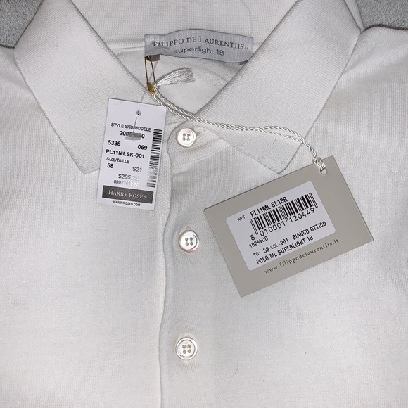 Filippo De Laurentiis Other - Fillipo De Laurentiis Size 58 Long Sleeve Polo. NWT
